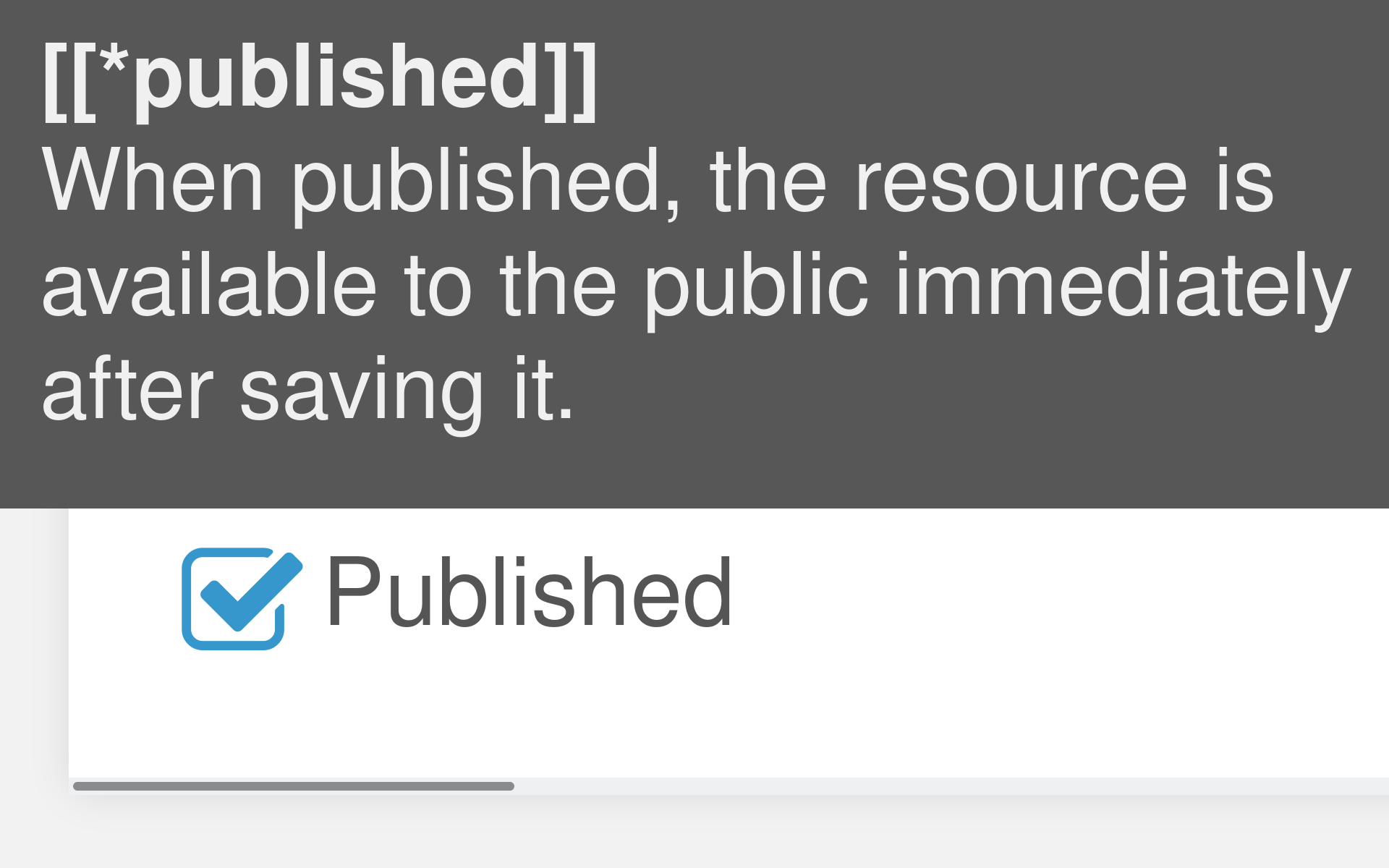 Publish content when ready